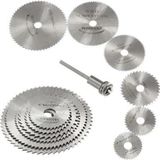 YamanHobi Metal 6 Parça Mini Matkap Ucu Ahşap Kesme Yuvarlak Çelik Bıçak Disk Testere Seti Kiti