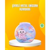 YamanHobi Metal Çocuk Para Kasası Ayarlanabilir Şifreli Kilitli