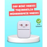 YamanHobi Mini Termal Yazıcı Kablosuz Taşınabilir Bluetooth Bağlantılı 200 DPI