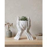 YamanHobi Modern Ev Dekoru İçin El Şeklinde 3D Baskı Dekoratif Saksı Vazo