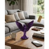 YamanHobi Mor Melek Biblo Küçük Boy Dekoratif Angel Figür Modern Ev Aksesuarı