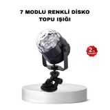 YamanHobi Müzik Ritmine Duyarlı Renkli Disko Topu – 7 Modlu Işıklı Parti Lambası