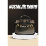 YamanHobi Nostaljik Radyo Bluetooth Bağlantılı Müzik Kutusu Ahşap -