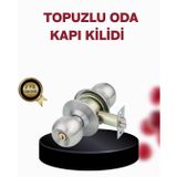 YamanHobi Paslanmaz Çelik Dayanıklı Topuzlu Kapı Kilidi