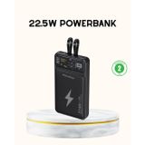YamanHobi Powerbank Hızlı Şarj 10000 mAh Dahili Kablo -