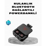 YamanHobi, Powerbank Özellikli Bluetooth Kablosuz Kulaklık – Dokunmatik Kontrol, Uzun Pil Ömrü, Ergonomik Tasarım -