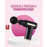 YamanHobi Profesyonel Masaj Tabancası 6 Kademeli Derin Kas Terapisi 4 Başlıklı Şarjlı Sessiz Motor