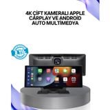 YamanHobi Renault Megane, Clio, Symbol, Captur, Toyota Corolla, Yaris, C-HR, Ford Focus, Fiesta Uyumlu Kablosuz CarPlay Multimedya 10.26” Dokunmatik Ekran