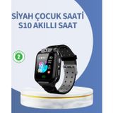 YamanHobi S10 Siyah Akıllı Çocuk Saati Anlık Konum Takibi ve Rota Geçmişi -