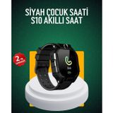YamanHobi S10 Siyah Çocuk Takip Saati Güvenli Alan Uyarısı ve Sesli Mesaj -