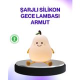 YamanHobi Şarjlı Armut Masa Lambası Renk Değiştiren LED Gece Işığı