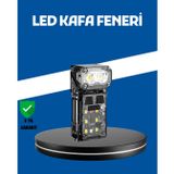 YamanHobi Şarjlı LED Kafa Lambası Manyetik Klipsli El Sensörlü Çok Fonksiyonlu