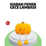 YamanHobi Şarjlı Pumpkin LED Masa Lambası Zamanlayıcılı Dokunmatik