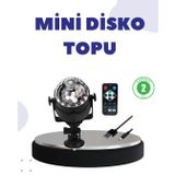 YamanHobi Ses Duyarlı Mini Disko Küre Lamba