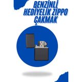YamanHobi Siyah Kutulu Metal Çakmak Benzinli Hediyelik Eşya