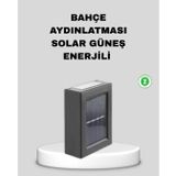 YamanHobi Solar Dış Mekan Aplik Su Geçirmez Dayanıklı LED Aydınlatmalı