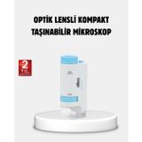 YamanHobi Taşınabilir Eğitim Mikroskobu 80X–200X LED Işıklı ve Darbeye Dayanıklı