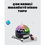 YamanHobi Taşınabilir Mini Disko Topu Lamba – Müzikle Senkronize Işık Efekti ve Parti Atmosferi -