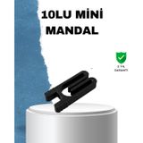 YamanHobi Tekrar Kullanılabilir Poşet Mandalı Siyah 10 Adet