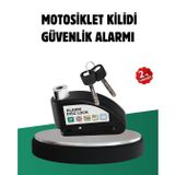 YamanHobi Titreşim Sensörlü Alarm Disk Kilidi Motosiklet Scooter Bisiklet -
