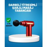 YamanHobi Titreşimli Masaj Tabancası 4 Başlıklı 6 Hız Ayarlı Kas Rahatlatıcı