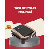 YamanHobi Tost Makinesi Yapışmaz Plaka 1500 Watt Güçlü Performans