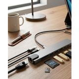 YamanHobi Type C Çoklu Port Hub 8 Port USB HDMI SD Kart Ethernet Adaptör