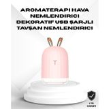 YamanHobi Ultrasonik Hava Nemlendirici 200 ml Aroma Difüzör LED Işıklı Sessiz