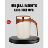 YamanHobi USB Şarjlı Manyetik Karıştırıcı Kupa Otomatik Karıştırma Paslanmaz Çelik