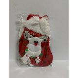 YamanHobi Yılbasşı Süsü Ağaç Süsü Çorap Kardan Adam Ayıcık Desenli Çoraplar 2li 17 x 10 cm Karışık Paketler