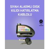 YamanHobi Yüksek Sesli 110dB Çelik Disk Kilidi Su Geçirmez -