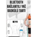 YamanHobi,Akıllı Tartı Dijital Baskül Yağ Su Kas Vücut Kitle Kilo Ölçer Tartı
