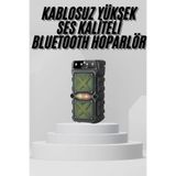 YamanHobi,Bluetooth Hoparlör Yüksek Ses Kaliteli Büyük Boy Çift Çıkışlı Ses Bombası -