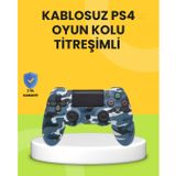 YamanHobi,PS4 Uyumlu Kablosuz Oyun Kolu Ergonomik Çift Titreşimli