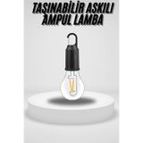YamanHobi,Taşınabilir Askılı Ampul Kamp Lambası Askılı Type-C Şarjlı Bahçe Lambası