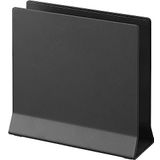 Yamazaki 4499 Tower Slim dizüstü bilgisayar standı, siyah, çelik/silikon/polipropilen, minimalist tasarım, 16 x 5,7 x 15,2 cm (U x G x Y)