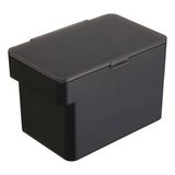 YAMAZAKI Home Tower Hava Geçirmez Evcil Hayvan Maması Saklama Kabı - Şeffaf Kapaklı ve Saplı Kedi ve Köpek Maması Tutucu Kutusu - Orta - Polipropilen - 8 lb., 1,6 Galon, 6 Quart, Siyah