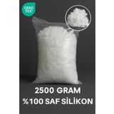 Yamesa %100 Saf Silikon 2500 gram Silikon Elyaf Dolgu – Yastık, Kırlent, Yorgan Ve Oyuncak Doldurmak