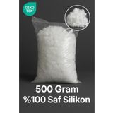 Yamesa %100 Saf Silikon 500gr Silikon Elyaf Dolgu – Yastık, Kırlent, Yorgan Ve Oyuncak Doldurma Için