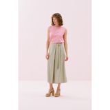 Yan Kemer Detaylı Kruvaze Görünümlü Midi Boy Etek Yeşil Y2515028_012 - 38
