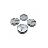 Yan Sanayi Mercedes Jant Göbeği Kabartmalı Gri Renk 4 Adet 60mm/55mm