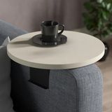 Yan Sehpa Ayarlanabilir Tepsi Dekoratif Modern Tepsi GORDİON - Beyaz