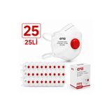 YANARLAR ERA 1310 Katlanır FFP3 Ventilli Solunum Koruyucu Toz Maskesi 25'li Paket