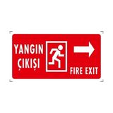 Yangın Çıkışı (Sağ) - Ikaz Levhası Fotolümen - 1 Adet