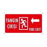 Yangın Çıkışı (Sol) - Ikaz Levhası - 1 Adet