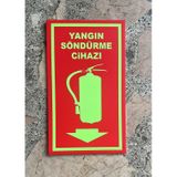 Yangın Fosforlu Yangın Tüpü Levhası 1 Ad