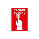 Yangın İhbar Butonu Manuel Alarm Acil Uyarı Cihazı Uyarı Levhası Kolay Montaj