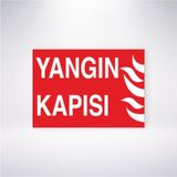 Yangın Kapısı 21x28 Arkası Yapışkanlı Sticker