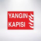 Yangın Kapısı Sticker 20X28 Cm