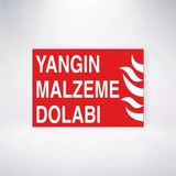 Yangın Malzeme Dolabı Sticker 20X28 Cm